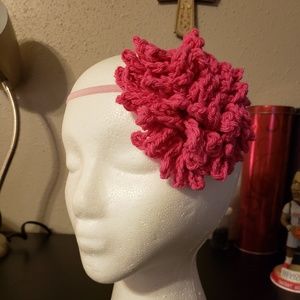 Girls crochet headbands.